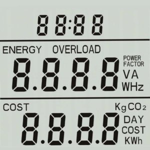 Kalkulator 4kom.pl Watomierz licznik miernik zużycia prądu energii napięcia do kontaktu gniazdka Cyfrowy z wyświetlaczem Biały 10