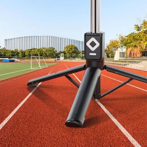 Selfie stick 4kom.pl Selfie stick Uchwyt na telefon statyw z podwójną lampą Ring LED Tripod z pilot Bluetooth Czarny 11