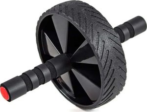 4kom.pl Kółko roller do ćwiczeń mięśni brzucha biceps ABS Wheel Fitness koło trening sport czarny 9