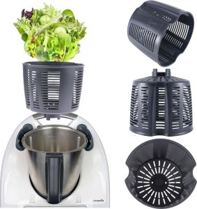 4kom.pl Wirówka koszyk do sałaty warzyw i owoców do Vorwerk Thermomix TM6 TM5 TM Friend BPA SaladBasket 7