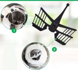 4kom.pl Motylek mieszadło trzepaczka do Thermomix TM6 TM5 TM Friend TM31 BPA do mieszania ubijania piany Butterfly Mixer 4