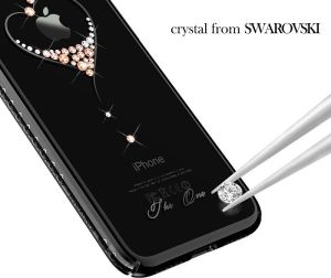 Kingxbar Etui do iPhone 7 PLUS Starry Sky Heart czarny (BRA005954) 2