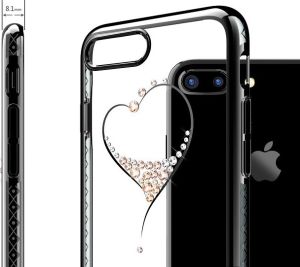 Kingxbar Etui do iPhone 7 PLUS Starry Sky Heart czarny (BRA005954) 3