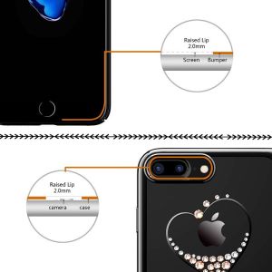 Kingxbar Etui do iPhone 7 PLUS Starry Sky Heart czarny (BRA005954) 6