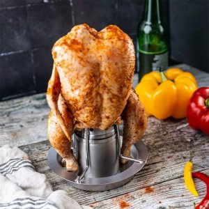 KingHoff STOJAK DO PIECZENIA KURCZAKA Z OCIEKACZEM I AROMATYZEREM KINGHOFF KH-1880 2