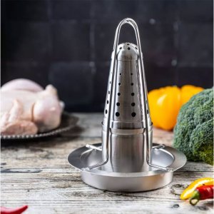 KingHoff STOJAK DO PIECZENIA KURCZAKA Z OCIEKACZEM I AROMATYZEREM KINGHOFF KH-1880 3