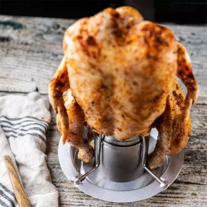 KingHoff STOJAK DO PIECZENIA KURCZAKA Z OCIEKACZEM I AROMATYZEREM KINGHOFF KH-1880 4