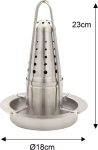 KingHoff STOJAK DO PIECZENIA KURCZAKA Z OCIEKACZEM I AROMATYZEREM KINGHOFF KH-1880 10