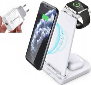 Mbg Line Stacja dokująca QI BIała DO APPLE iPHONE AIRPODS WATCH 1