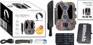 Luxury-Goods Kamera Leśna Fotopułapka 4K 4G LTE PODGLĄD na ŻYWO Aplikacja HC-950Pro AKU 2