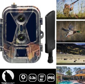 Luxury-Goods Kamera Leśna Fotopułapka 4K 4G LTE PODGLĄD na ŻYWO Aplikacja HC-950Pro AKU 3