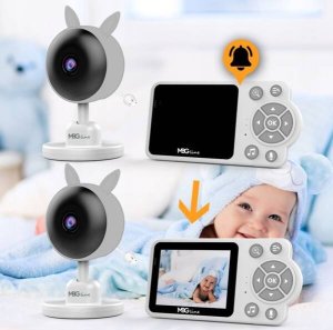 Niania Mbg Line Niania elektroniczna kamera na żywo tryb nocny LCD ZOOM bezprzewodowa 7