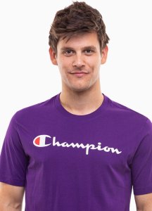 Champion Koszulka męska Champion SS Tee fioletowa 220256 VS025 M 3