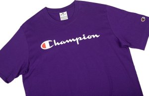 Champion Koszulka męska Champion SS Tee fioletowa 220256 VS025 M 4