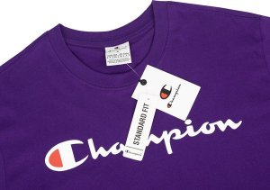 Champion Koszulka męska Champion SS Tee fioletowa 220256 VS025 M 5
