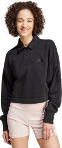 Adidas Bluza damska adidas ALL SZN French Terry Polo czarna IX3806 M 1