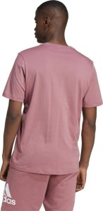Adidas Koszulka męska adidas Essentials Single Jersey Embroidered Small Logo różowa IX0120 S 2