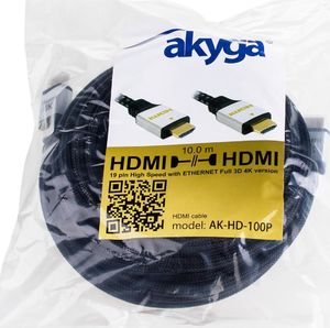 Kabel Akyga HDMI - HDMI 10m srebrny (AK-HD-100P) 3