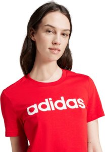 Adidas Koszulka damska adidas Loungewear Essentials Slim Logo Tee czerwona IY9189 S 5