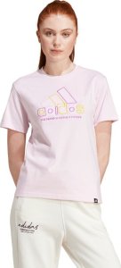 Adidas Koszulka damska adidas Xpress Logo różowa IY3413 S 1