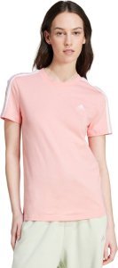 Adidas Koszulka damska adidas Essentials Slim 3-Stripes Tee różowa IY4200 L 1