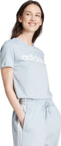 Adidas Koszulka damska adidas Loungewear Essentials Slim Logo Tee jasnoniebieska IY9188 XS 3