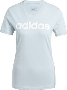 Adidas Koszulka damska adidas Loungewear Essentials Slim Logo Tee jasnoniebieska IY9188 XS 4