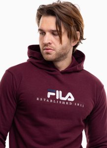 Fila Bluza męska Fila Brunssum burgundowa FAU0145 40107 S 3