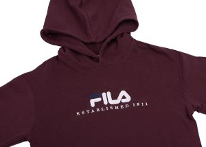 Fila Bluza męska Fila Brunssum burgundowa FAU0145 40107 S 4