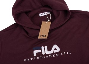 Fila Bluza męska Fila Brunssum burgundowa FAU0145 40107 S 5