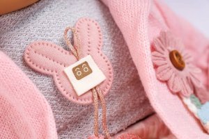 Swede Lalka Bobas Interaktywna Miękka 42cm dla Dziewczynek Śpiewa Mówi po Polsku 6