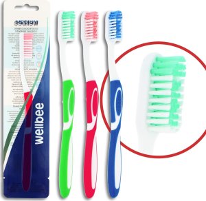 Wellbee WELLBEE Szczot.Medium (folia,mix kol.) 2