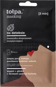 TOLPA TOŁPA Masking Maseczka ekspresowo oczyszczająca - na detoksie 5ml x 2 1