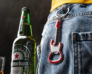 Gadget Master Otwieracz gitara elektryczna z magnesem - CZERWONY 6