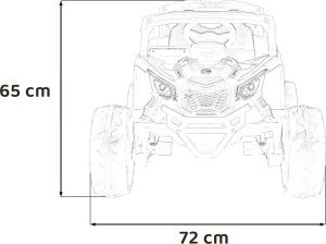 Ramiz Auto Na Akumulator ATV CAN-AM Maverick Różowy 20
