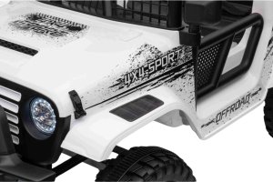 Ramiz Jeep Na Akumulator Pojazd OFF ROAD 4x4 SPORT Biały 8