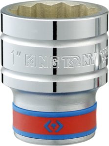 King Tony NASADKA KRÓTKA 1/2" CALOWA 9/16" x 37mm 12-kąt. Cr-v King Tony 1