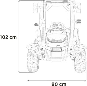 Ramiz Traktor BLAST Z Przyczepką Niebieski 32