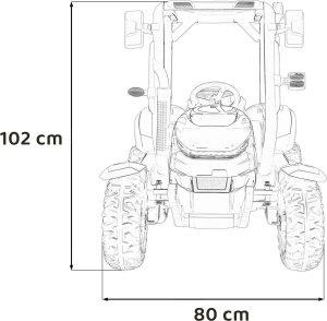Ramiz Traktor BLAST Z Przyczepką Niebieski 64