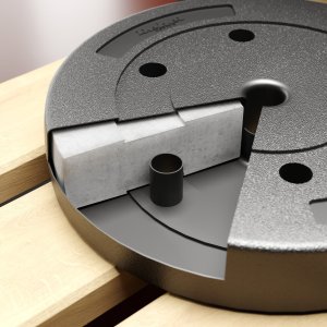 Rebel Zestaw obciążeń bitumicznych 2x15kg 31mm  ACTIVE 5