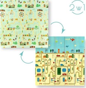 NILS Fun MD04 MATA DZIECIĘCA SKŁADANA CITY 195x180CM NILS FUN 4