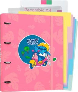 Segregator Disney Disney Stitch - Segregator A4 z kartkami (4 ringi, gumka) 1