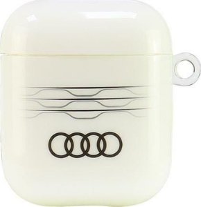 Audi Audi IML Geometric Pattern AirPods        1/2,cover biały/white AU-IMLAP-A6/D3-WE 1