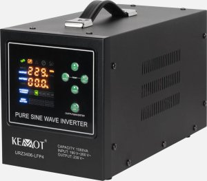 UPS Kemot Zasilacz awaryjny KEMOT PROsinus-1000-LFP4 przetwornica z czystym przebiegiem sinusoidalnym i funkcją ładowania 12V 230V 1000VA/700W 15