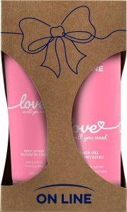 Forte Sweeden ON LINE Zestaw prezentowy Love Is All You Need (Żel pod prysznic 500ml + Balsam do ciała 250ml) 1