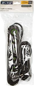 Blow 98-219# Przedłużacz sieciowy ps-420 4-gniazda 3xusb 2m czarny 2x1mm 4