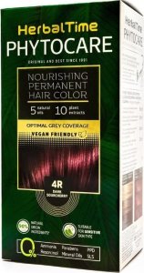 ENERGY OF VITAMINS HERBAL TIME Phytocare Farba do włosów naturalna 4R Dark Sourcherry 1