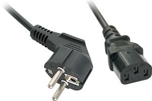 Kabel zasilający Lindy IEC C13, 0.7m, czarny (30334) 1