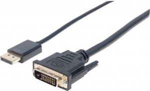 Kabel Manhattan DisplayPort - DVI-D 3m czarny (152136) 1
