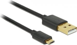 Kabel USB Delock USB-A - microUSB 0.9 m Czarny (83680) 1